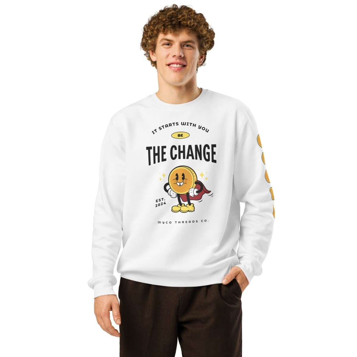 'Be The Change' Crewneck - Myco Threads