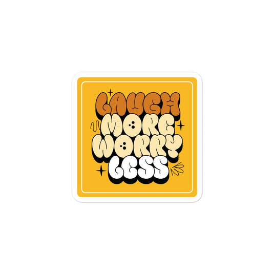 Laugh More Sticker - Myco Threads